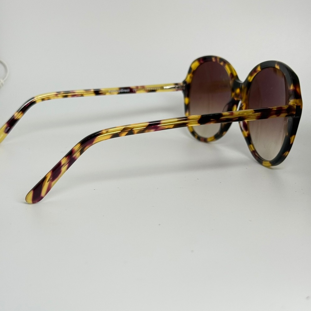 EyeBuyDirect Sheila Oversized Round Tortoiseshell Sunglasses Yellow Purple C1 - Picture 4 of 7